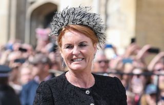 Sarah, Duchess of York seen at the wedding of Ellie Goulding and Caspar Jopling at York Minster Cathedral