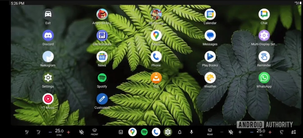 A leaked look at two sets of climate controls in Android Auto, including seat cooling/heating, fan strength, and more.