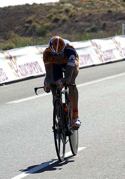 Denis Menchov (Rabobank) during his impressive time trial.