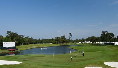 The 18th hole at Woodlands Country Club