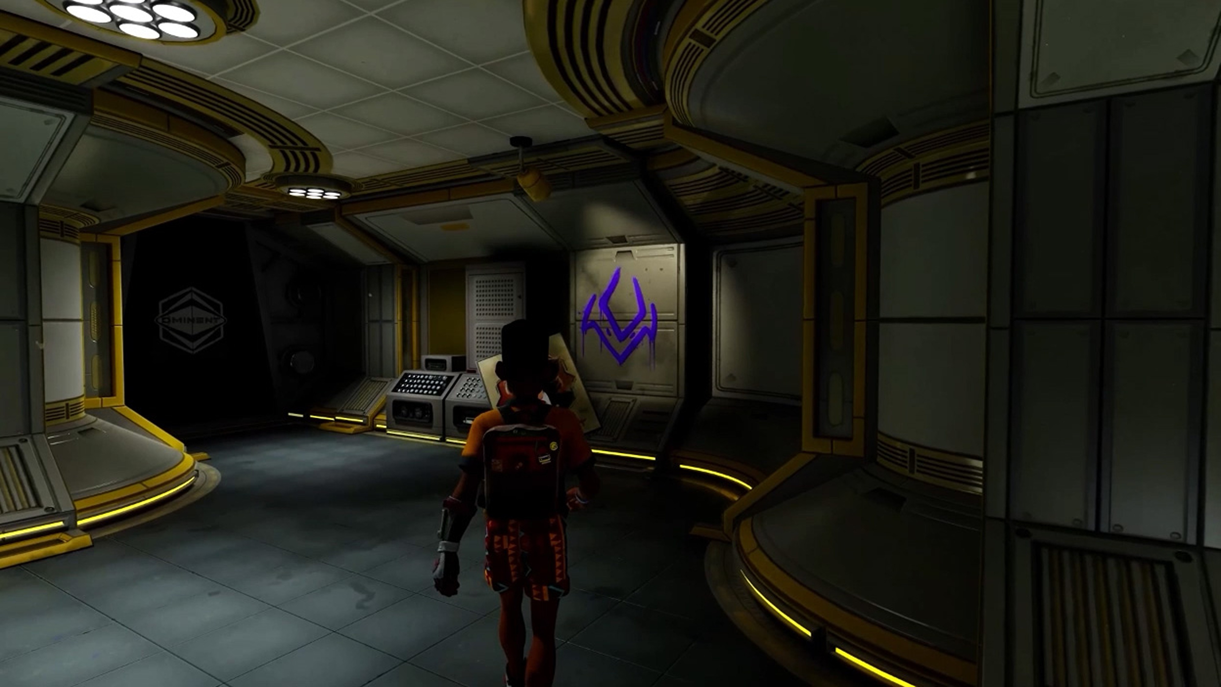 Promotional screenshot of a player encountering a mysterious symbol in Grounded 2.