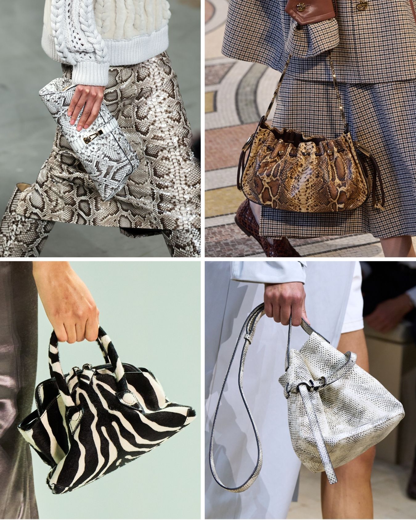 MAXIMALIST ACCESSORY TRENDS 2026; ANIMAL PRINT BAGS