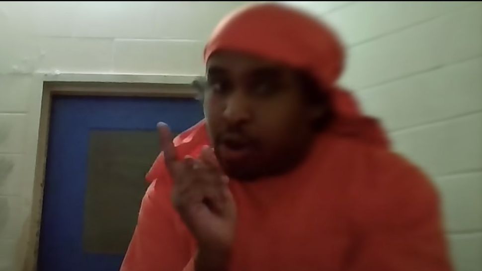 Action Shot Dave Rapper Rapper drops video apparently shot in his jail cell: