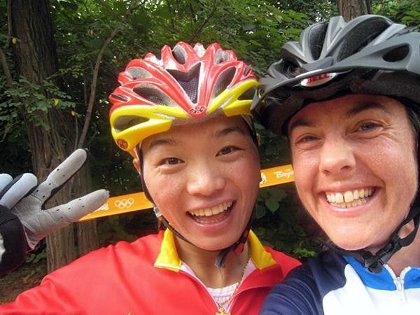 Mary McConnelout &amp; Ren Chengyuan were both glad for the more technical course in Beijing, China.