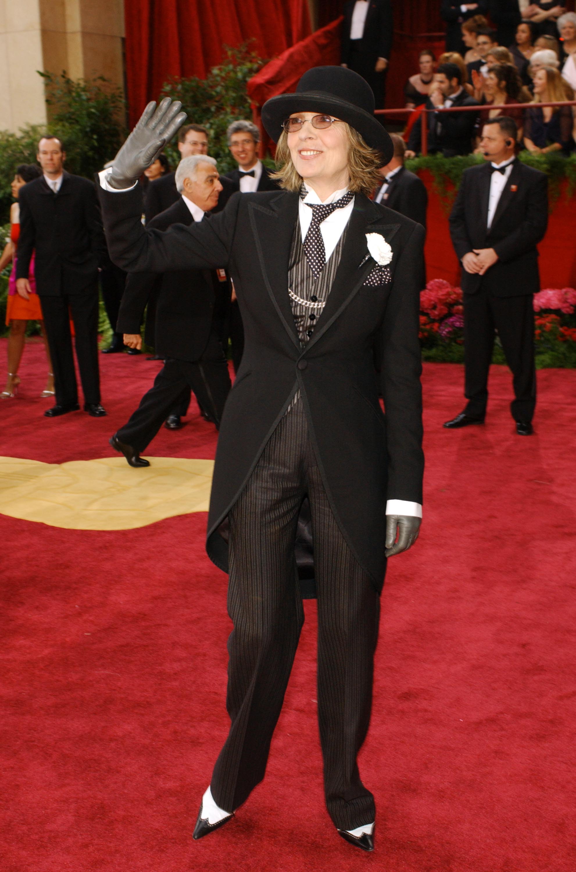 Diane Keaton's style evolution: Diane Keaton attends the 76th Annual Academy Awards on February 29, 2004 at the Kodak Theater, in Hollywood, California. (Photo by Vince Bucci/Getty Images)