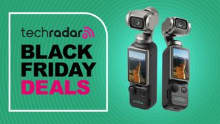 Xtra Muse vlogging camera on a green background