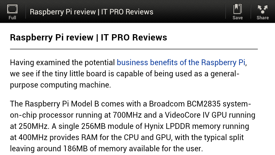 HTC One S - read feature