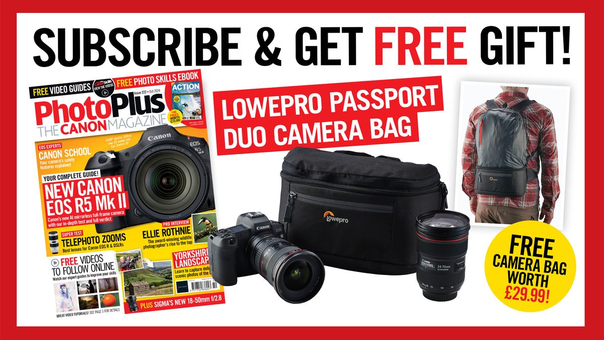 Image for PhotoPlus: The Canon Magazine October issue 222 is on sale now – free bag when you subscribe!