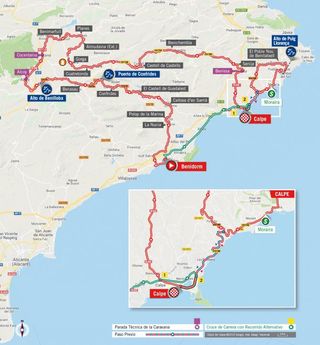 2019 Vuelta a Espana Stage 2 - Map