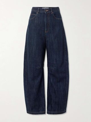 High-Rise Barrel-Leg Jeans