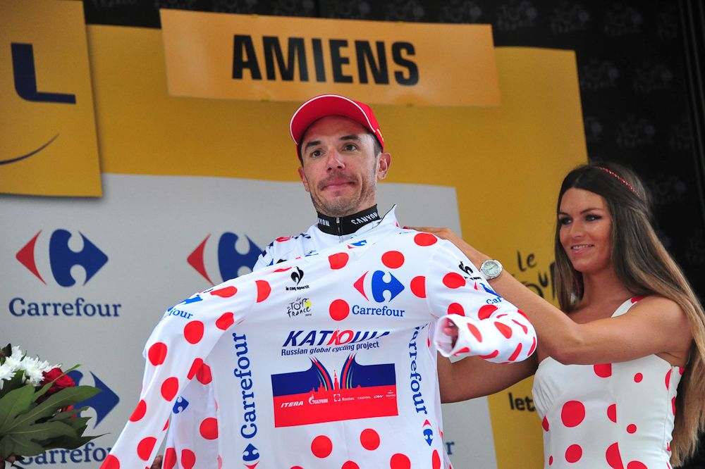 Joaquim Rodriguez spends another day in polka dots.