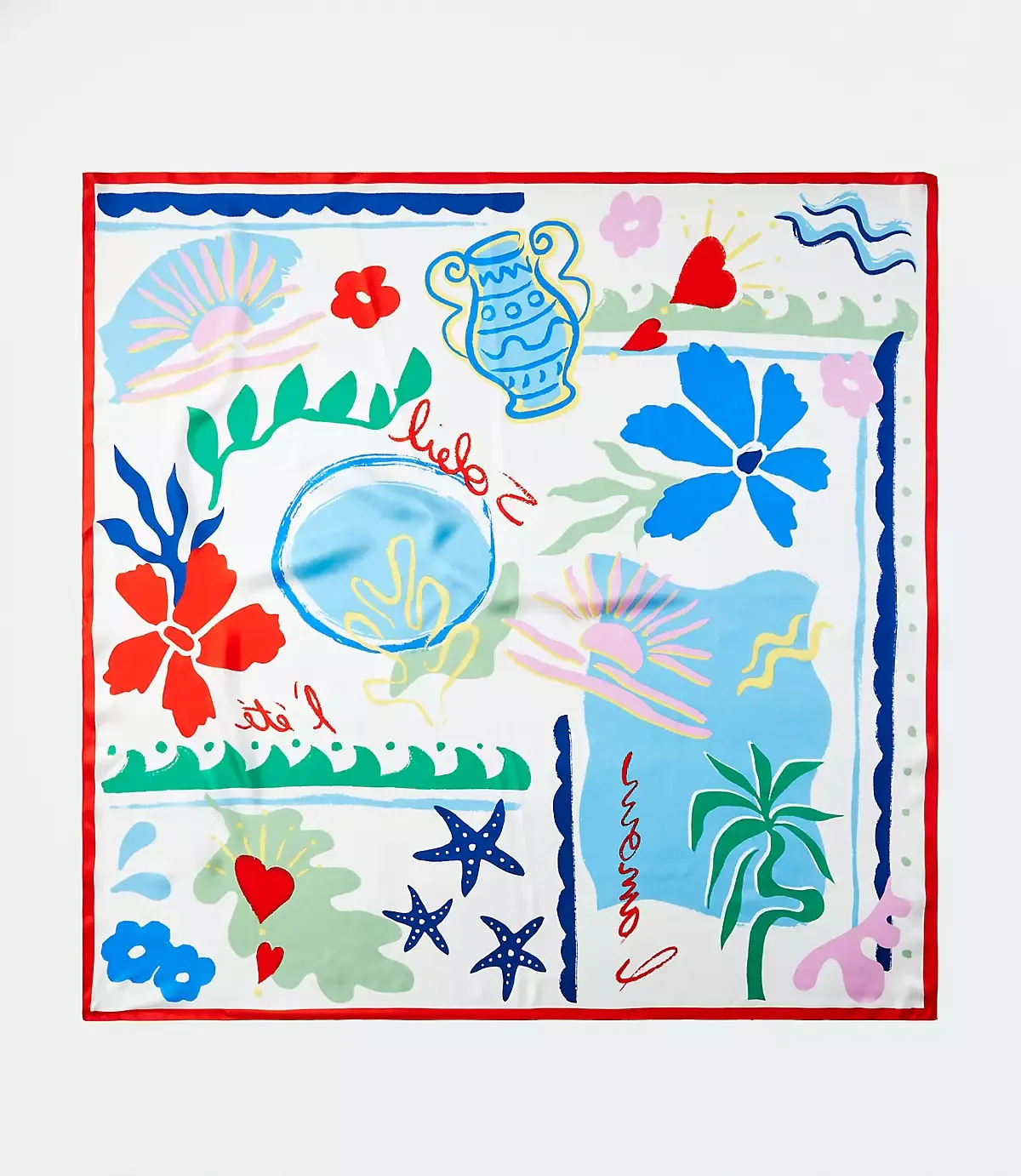 loft, Sun Silk Square Scarf
