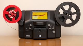 Kodak Reels Film Digitizer cine film scanner on a table