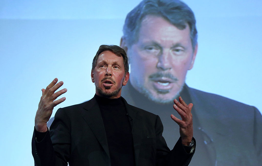 Larry Ellison, chief executive officer of Oracle Corp