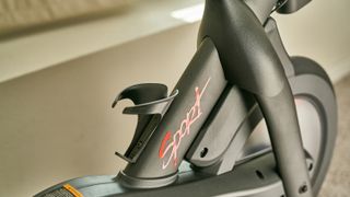 Echelon Connect Sport bike – close up of water bottle holder
