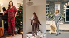 Models wearing pyjamas by Their Nibs, Stripe & Stare, Olivia von Halle 