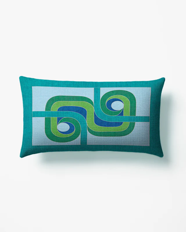 Ruggable patterned throw pillow