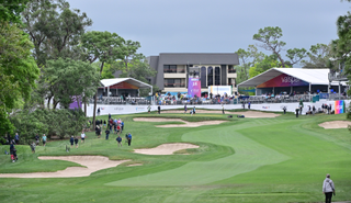 The 18th hole of the Valspar Championship