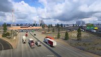 A work-in-progress screenshot from SCS Software showcasing the Nevada rework project.