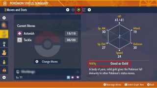 Pokemon Scarlet and Violet Pokemon Moves and Stats