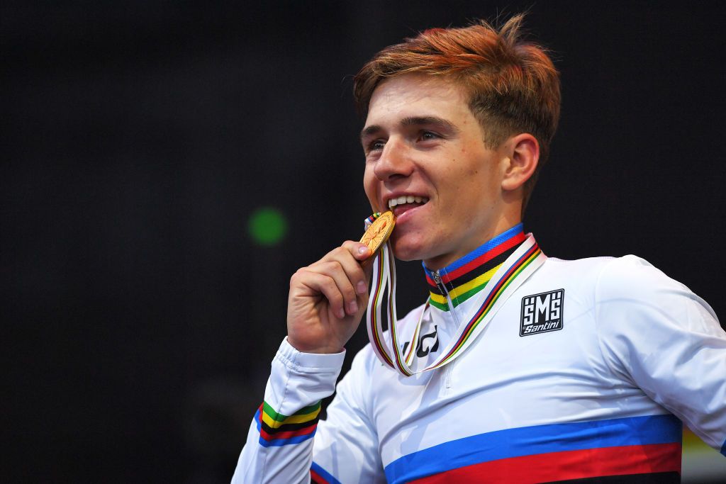 Remco Evenepoel will race in the rainbow jersey next week