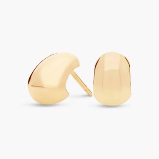 Spherical Stud Earrings in 14k Italian Yellow Gold