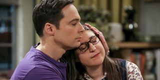 sheldon amy the big bang theory hug cbs