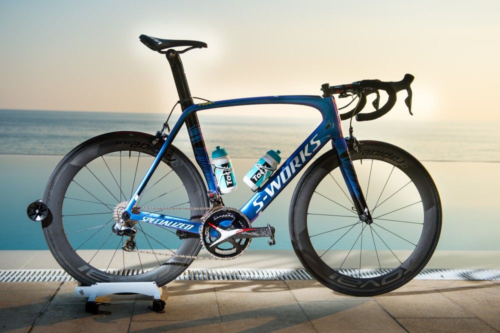 Tom Boonen&#039;s custom painted S-Works Venge Photo: Geoff Waugh