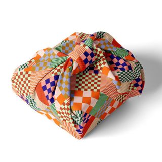 colorful checkered wrapping cloth