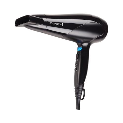 Remington Aero 2000 Hair Dryer D3190au, Personalises Heat to Your Hair, 2000w, Fast Drying and Styling, Black