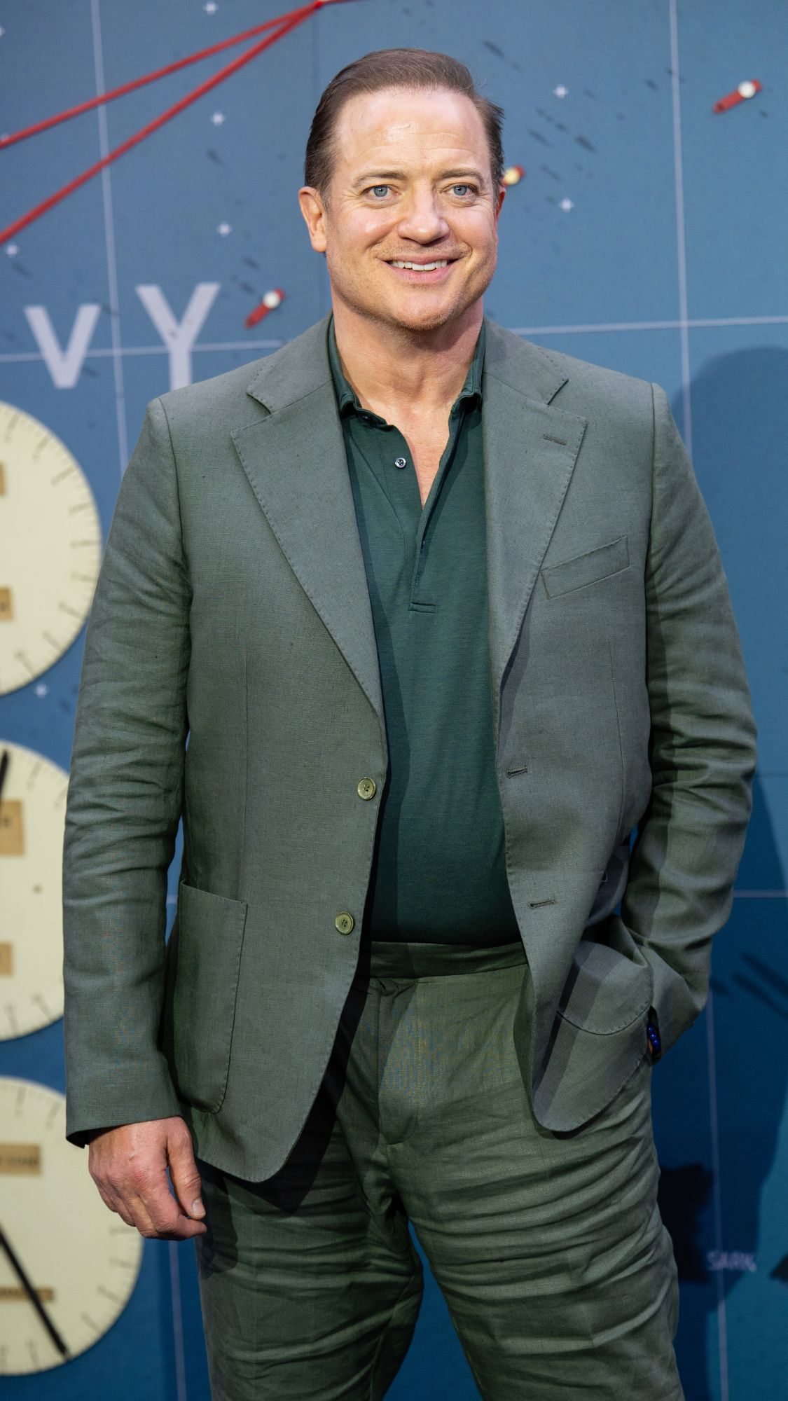 Brendan Fraser attends the "Pressure" European Premiere at Odeon Luxe Leicester Square.