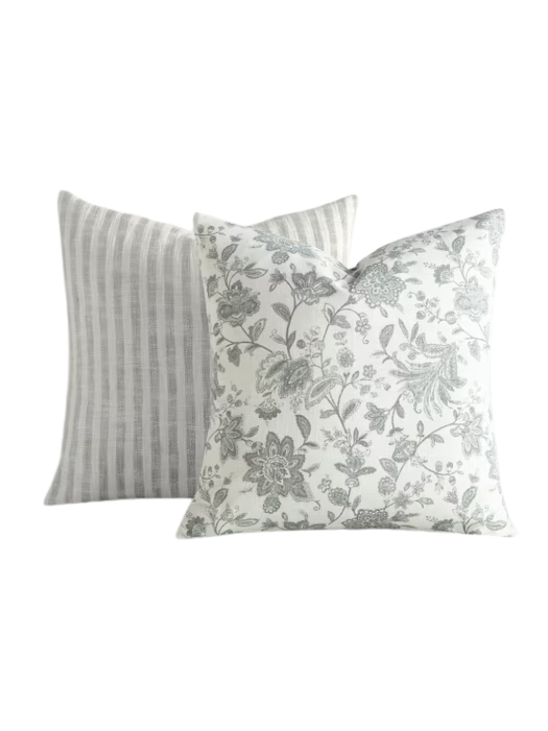two throw pillows