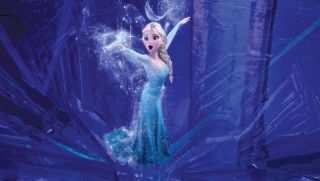 Elsa in Frozen.