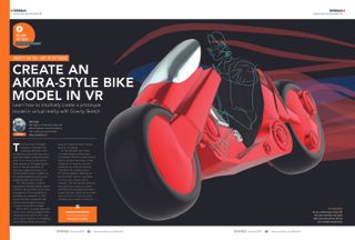 Model an Akira-style bike spread