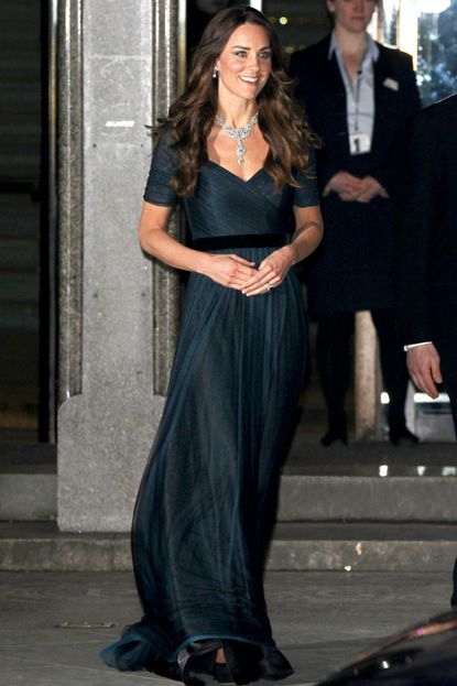 Kate Middleton repeats her Jenny Packham dress at the Portrait Gala 2014.
