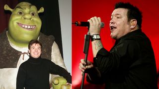 Mike Myers at the Shrek premiere and Steve Harwell of Smash Mouth 