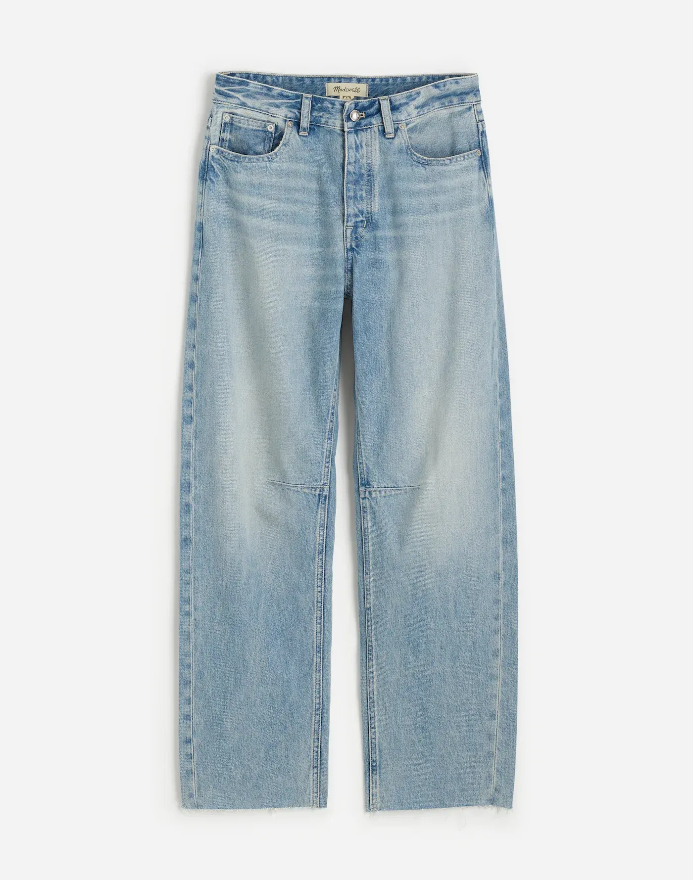 The Petite Curvy Darted Barrel-Leg Jean