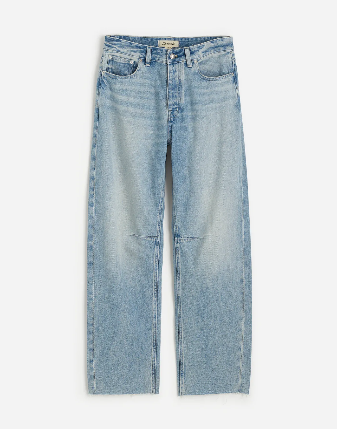 The Petite Curvy Darted Barrel-Leg Jean