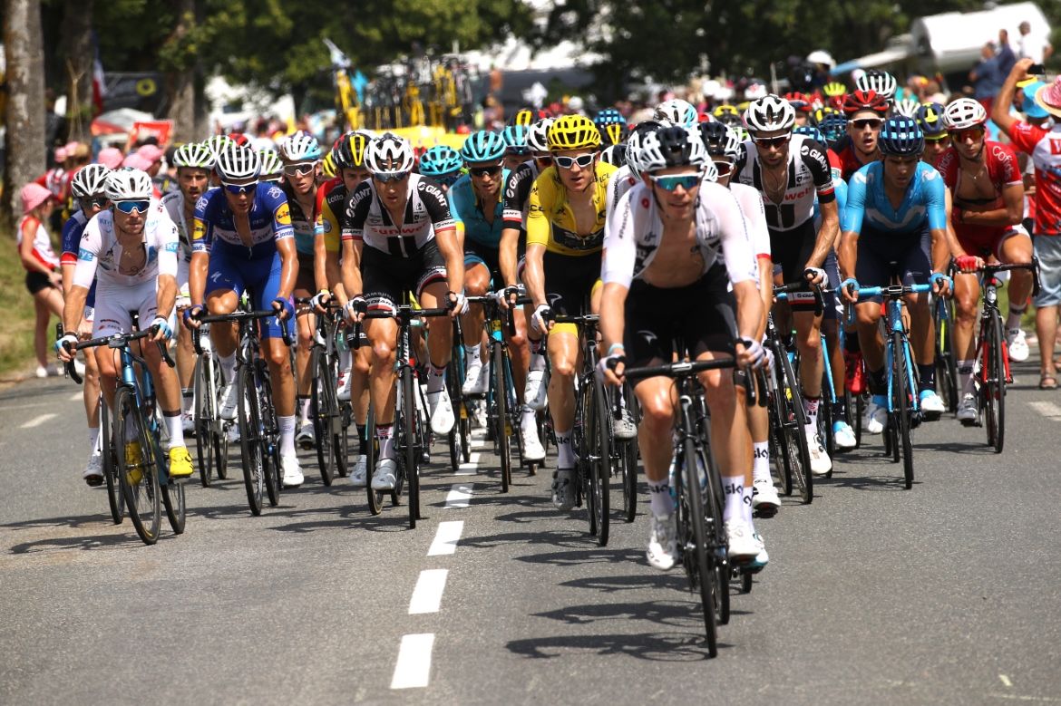Team Sky patrol the front