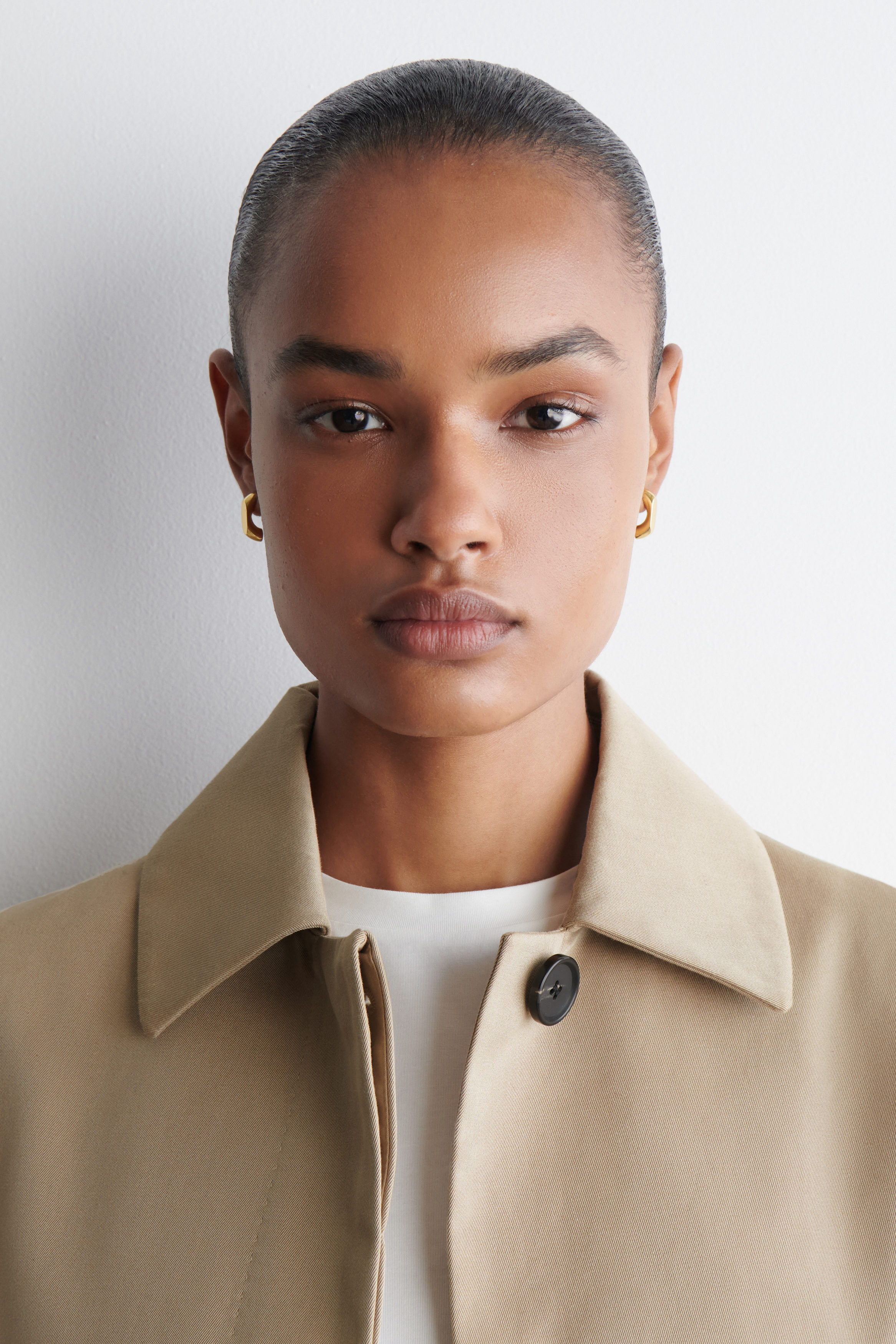 Faceted Hoop Earrings