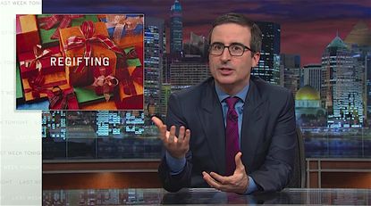 John Oliver explains how to regift awful presents