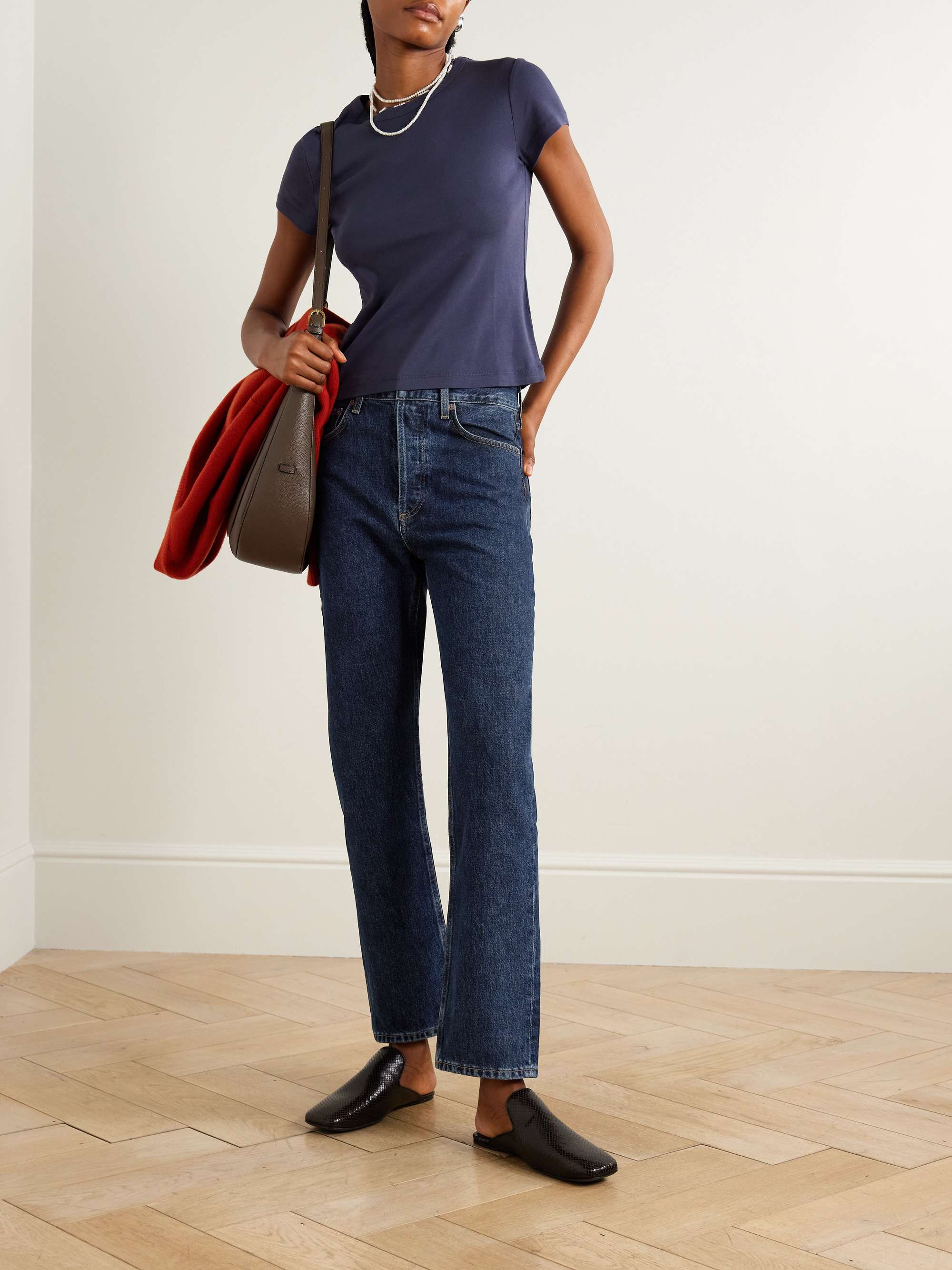 '90s Pinch Waist High-Rise Straight-Leg Jeans