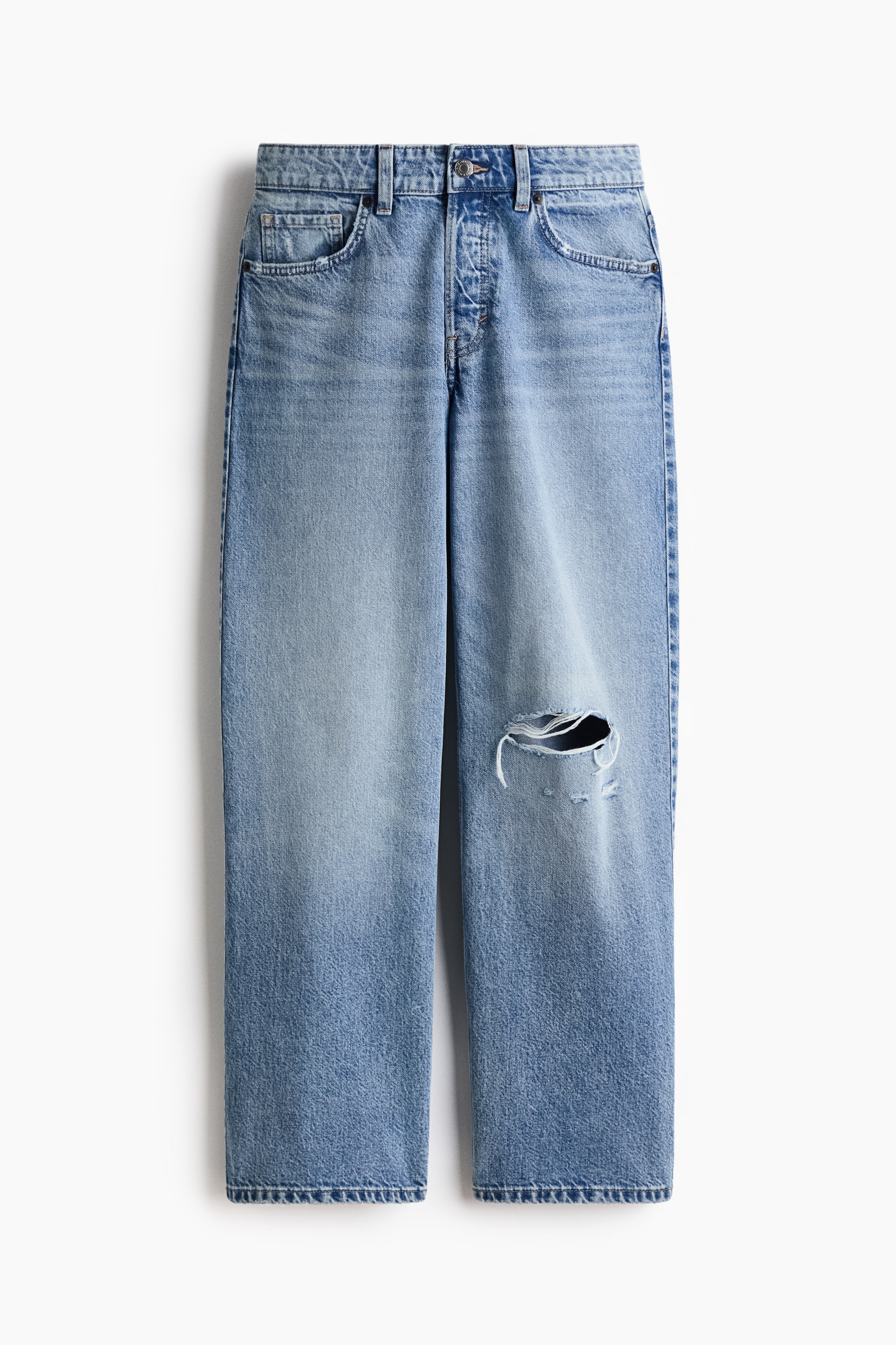 Wide Regular Jeans - Denim Blue