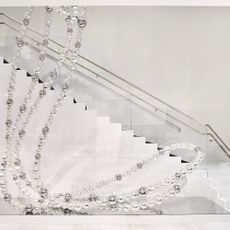 White, Stairs, Font, Glass, 