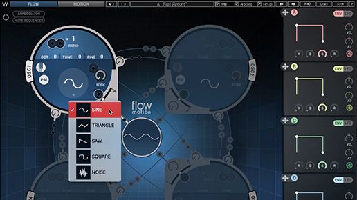 Explore easy FM and Snapshots in Waves' Flow Motion synth