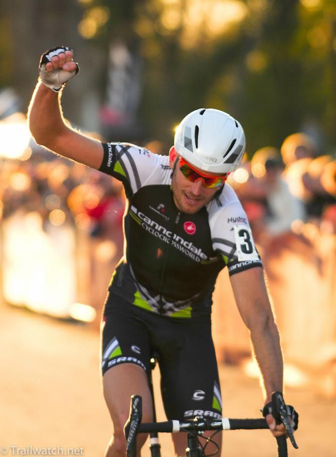 Ryan Trebon (Cannondale Cyclcrossworld.com) wins day one of the Mudfund Derby City Cup