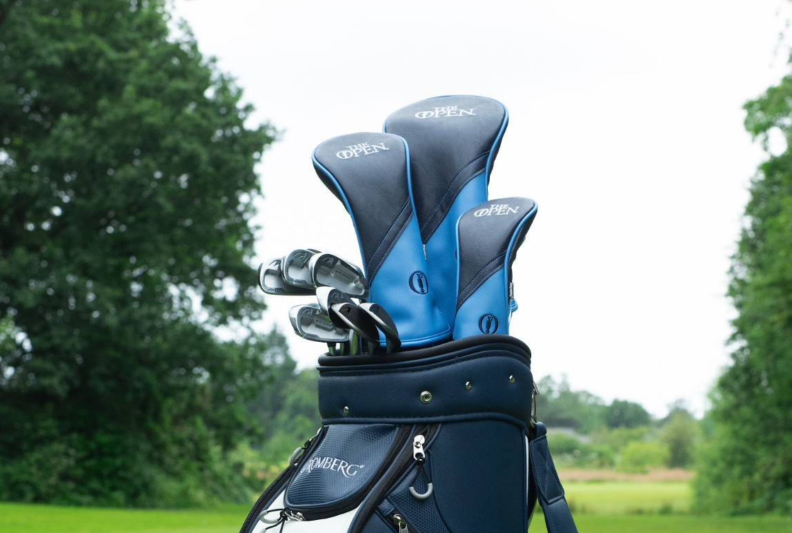 A set of Open Championship headcovers