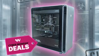 Alienware Area-51 Gaming Desktop in an AI-generated laboratory