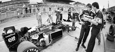 Johnny Dumfries at British Grand Prix 1986