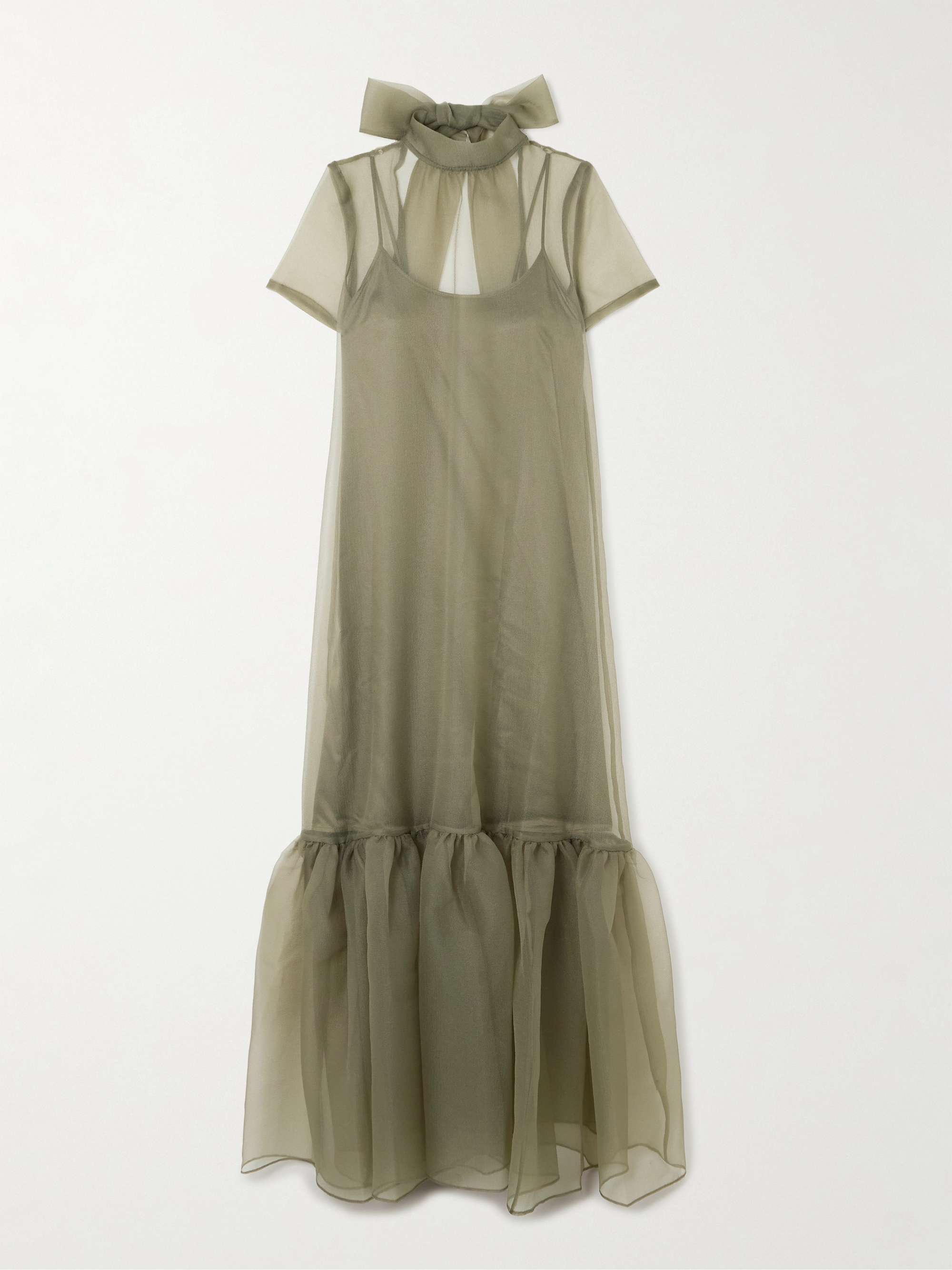 Calluna Ruffled Organza Maxi Dress